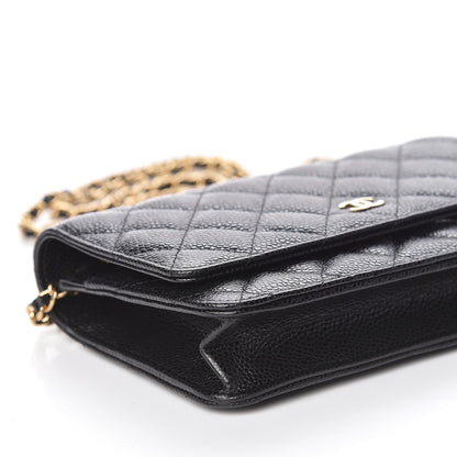 Chanel Caviar Quilted Wallet On Chain WOC Black 9 of 12