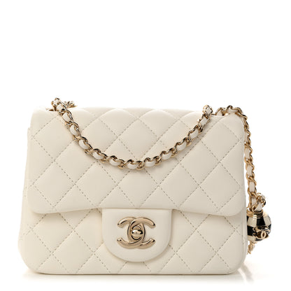 Chanel Lambskin Quilted Mini Pearl Crush Flap White 1 of 10