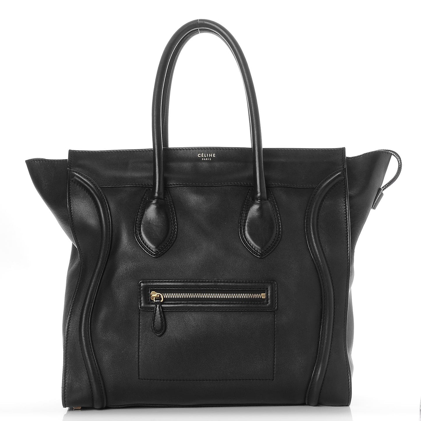 Smooth Calfskin Medium Luggage Black