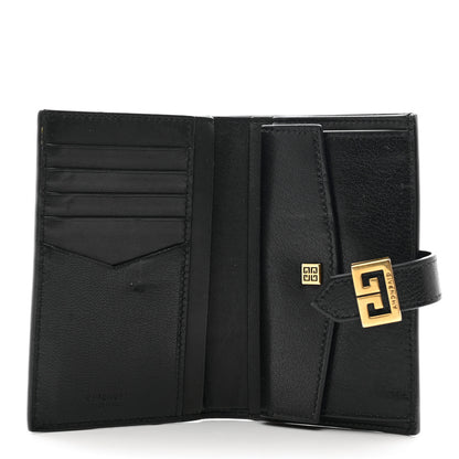 Givenchy Goatskin Diamond Quilted GV3 Medium Wallet Black 5 of 7