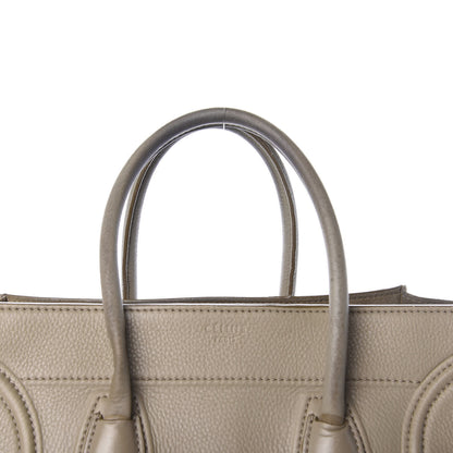 Celine Drummed Calfskin Medium Phantom Luggage Beige 13 of 13