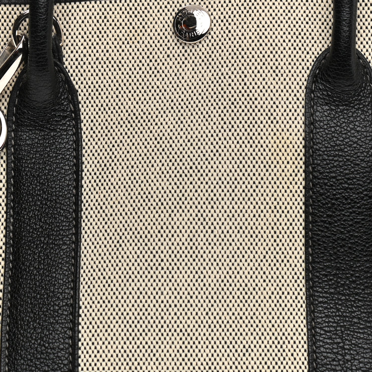 Hermes Twill D H Negonda Garden Party 30 TPM Ecru Black 14 of 21