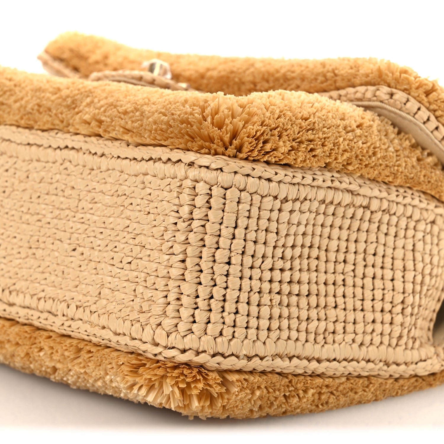 Chanel Braided Raffia Coco Beach Flap Beige 10 of 13