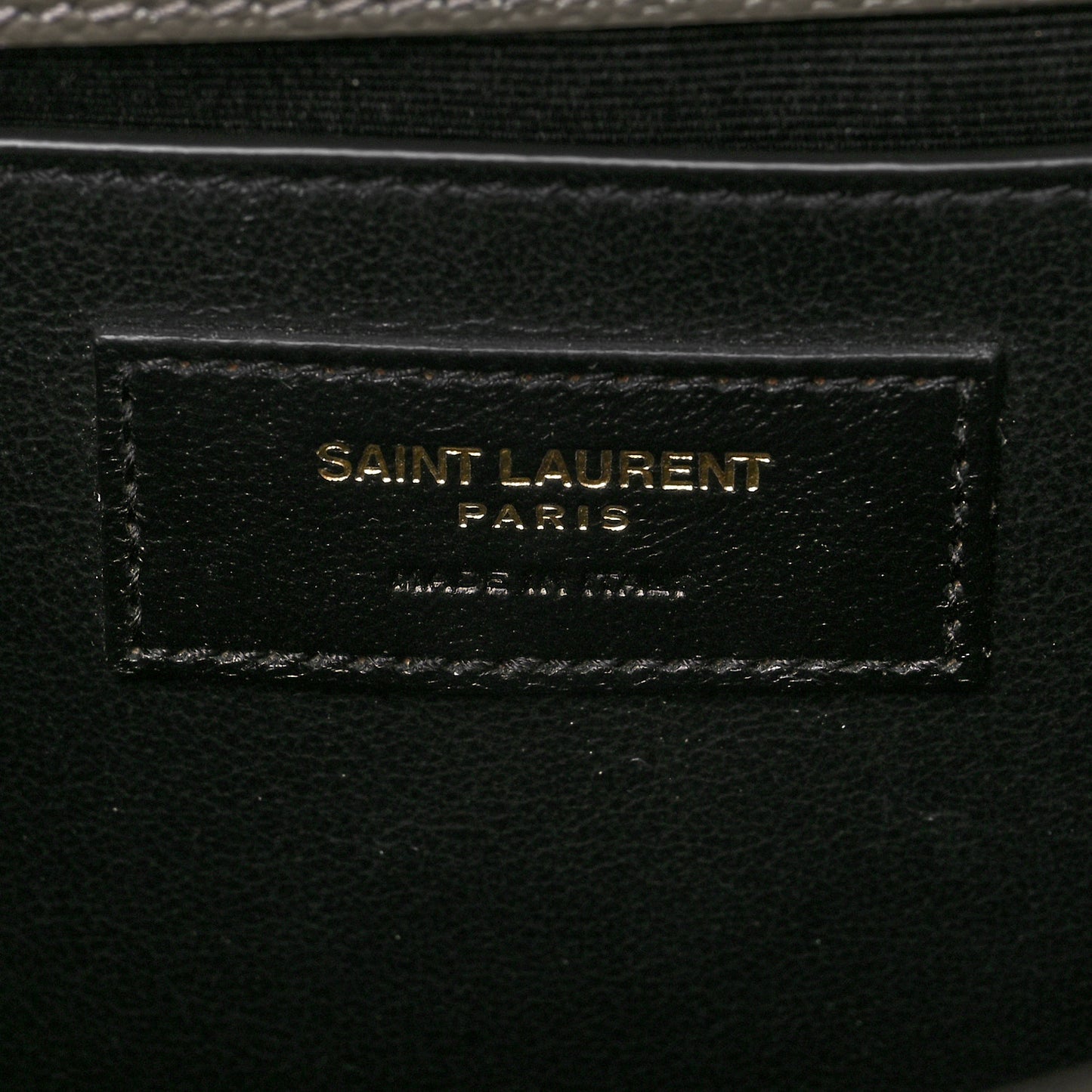 Grain De Poudre Medium Classic Monogram Kate Satchel Earth Grey