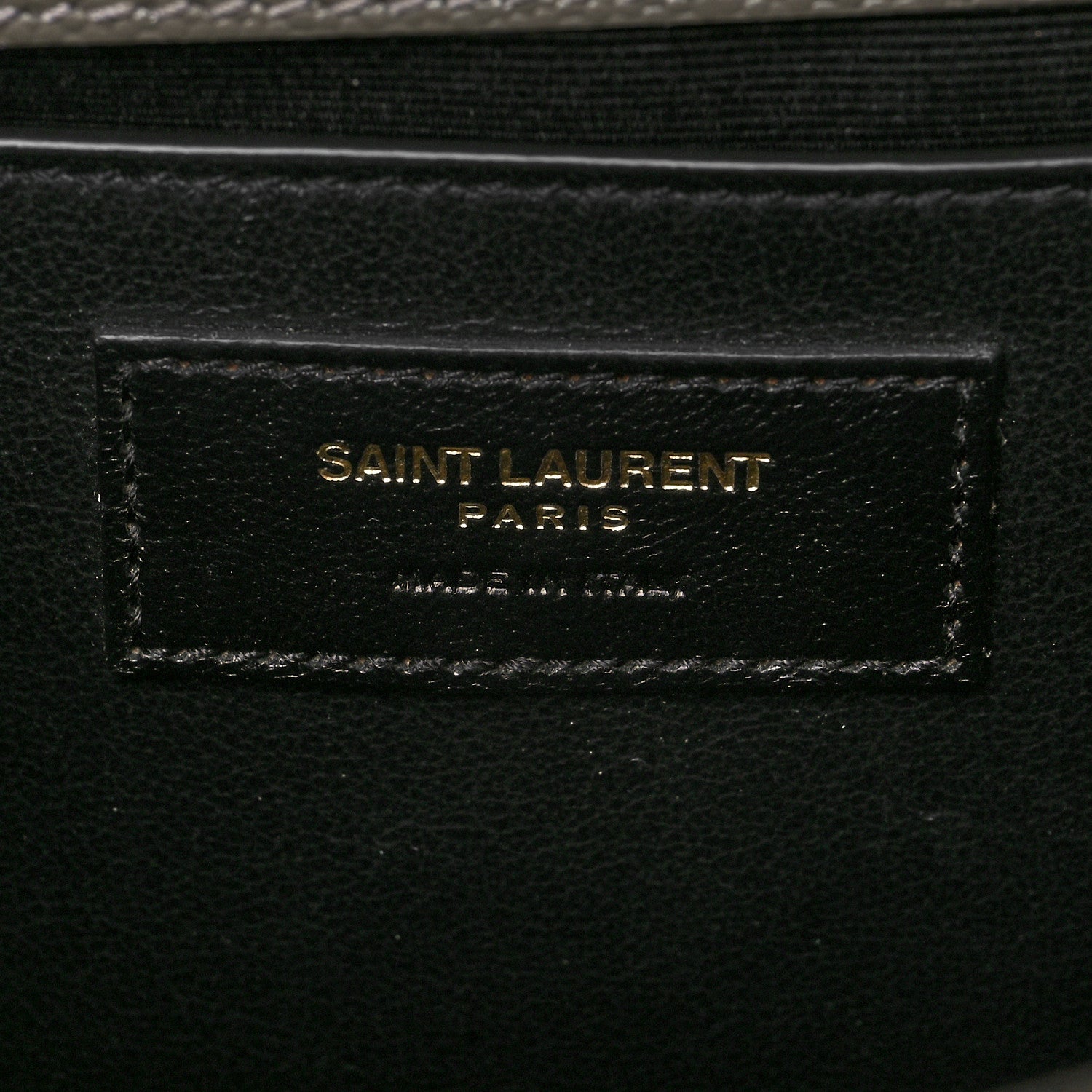 Saint Laurent Grain De Poudre Medium Classic Monogram Kate Satchel Earth Grey 7 of 11