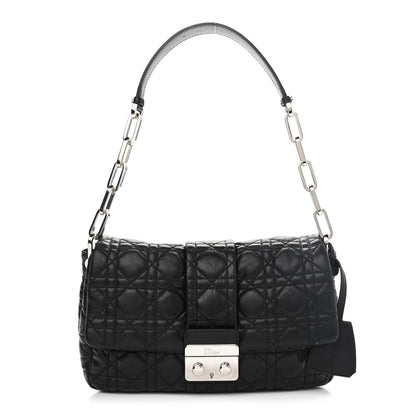 Christian Dior Lambskin Cannage New Lock Flap Black 1 of 11