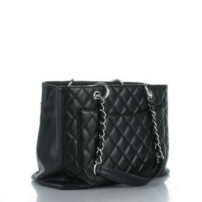 Chanel Caviar Quilted Grand Shopping Tote GST Black 3 of 9
