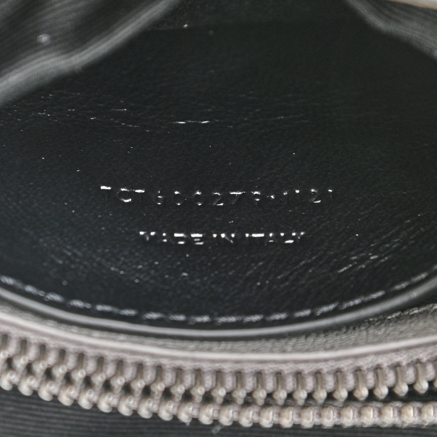 Sheepskin Matelasse Chevron Monogram Medium College Bag Granite
