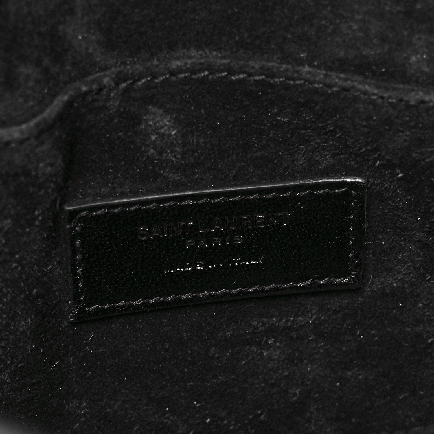 Saint Laurent Ribbed Patent Calfskin Nano Sac De Jour Black 6 of 8