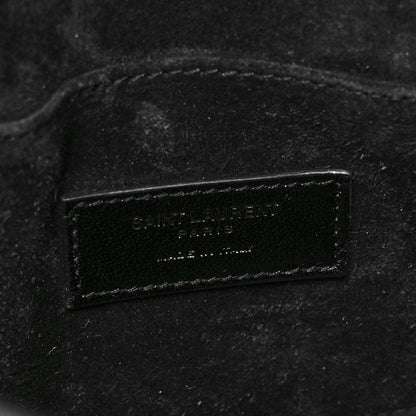 Saint Laurent Ribbed Patent Calfskin Nano Sac De Jour Black 6 of 8