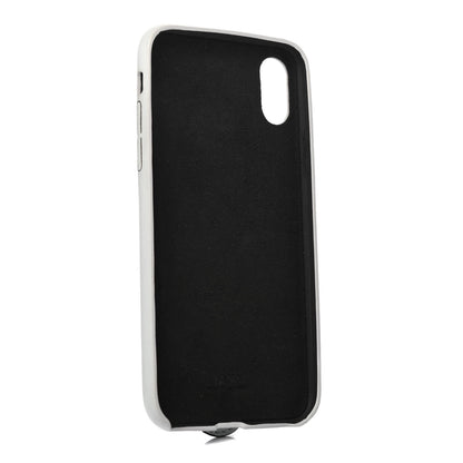 Fendi Calfskin Scalloped Studded Pearl iPhone X Case Grey 2 of 4