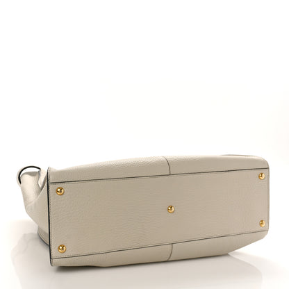 Fendi Cuoio Romano Selleria Bi-Color Large Peekaboo X-Lite Latte Laguna 3 of 7