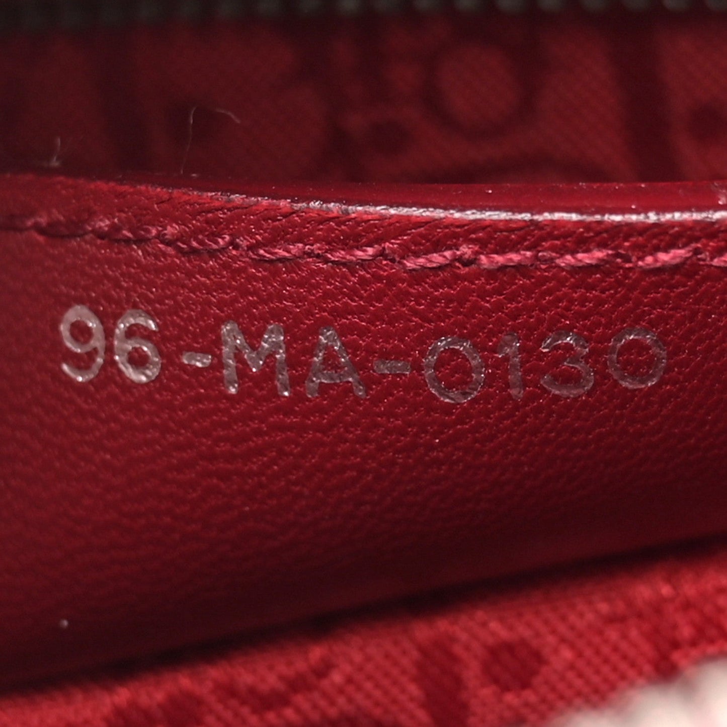 Lambskin Cannage Medium Lady Dior Dark Red