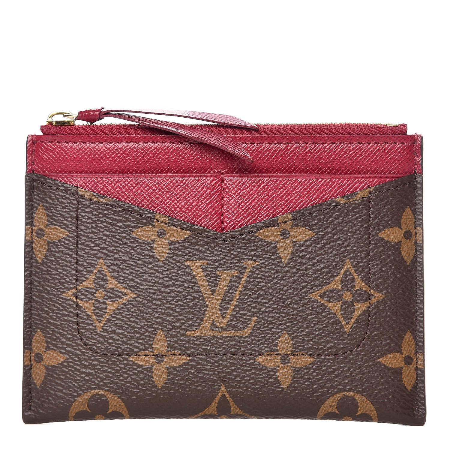 Louis Vuitton Monogram Zipped Card Holder Fuchsia 1 of 7