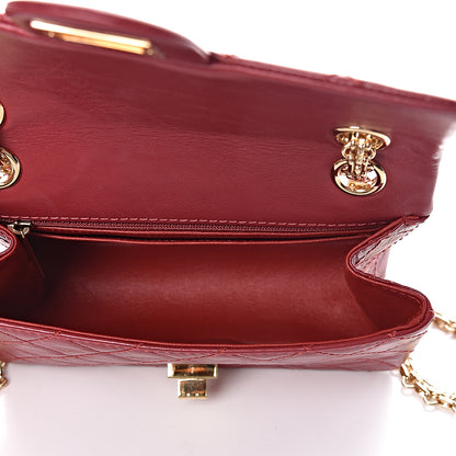 Chanel Aged Calfskin Quilted 2.55 Reissue Mini Flap Red 5 of 10