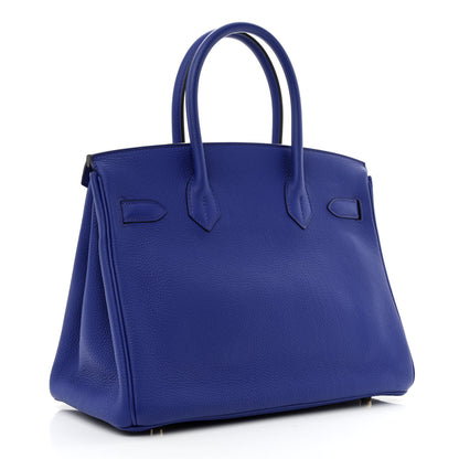 Hermes Togo Birkin 30 Bleu Electrique 3 of 11