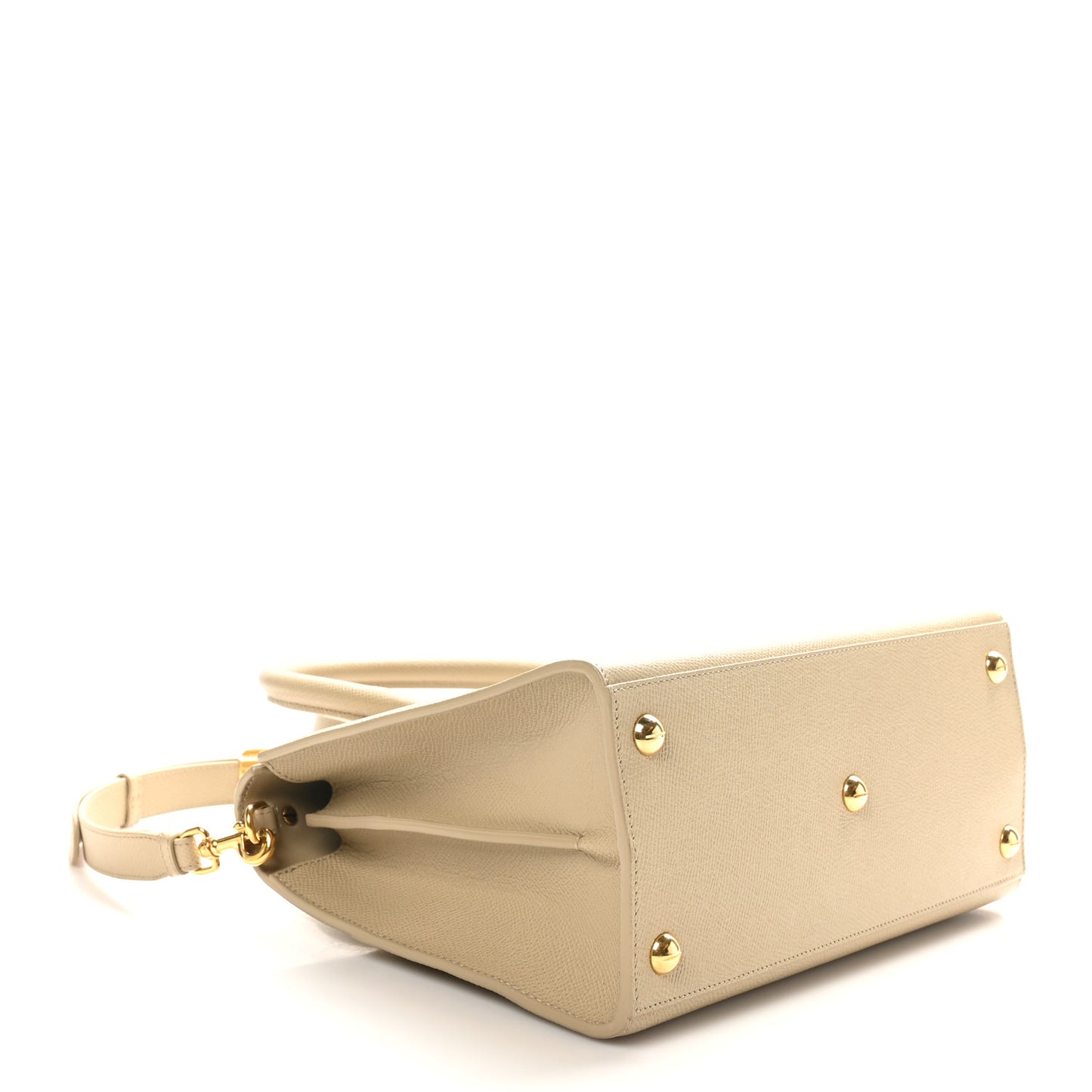 Grained Calfskin Medium St. Honore Tote Beige