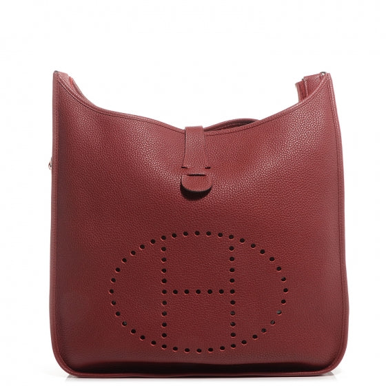Hermes Taurillon Clemence Evelyne III TGM Rouge H 1 of 19