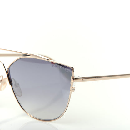 Tom Ford Metal Jacquelyn 02 Aviator Sunglasses TF563 Gold 7 of 8