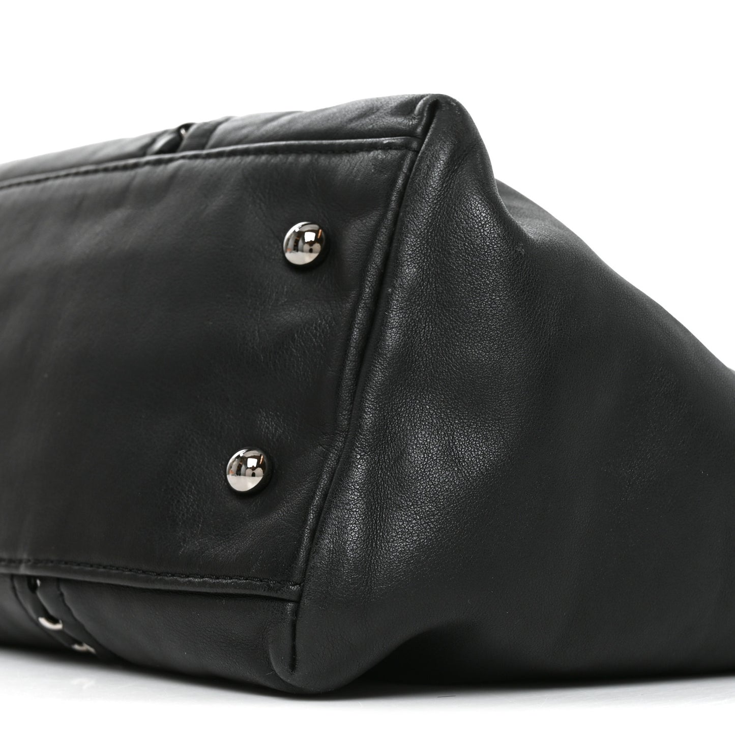 Smooth Calfskin Luxe Ligne Tote Black