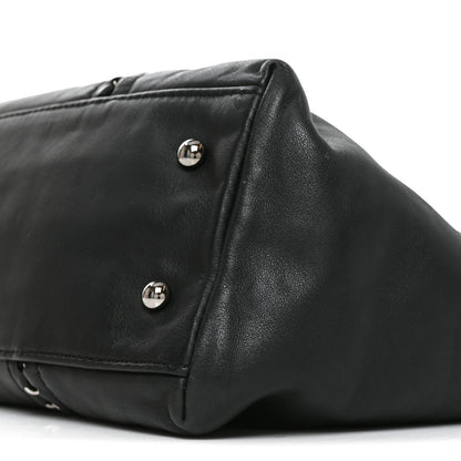 Chanel Smooth Calfskin Luxe Ligne Tote Black 9 of 10