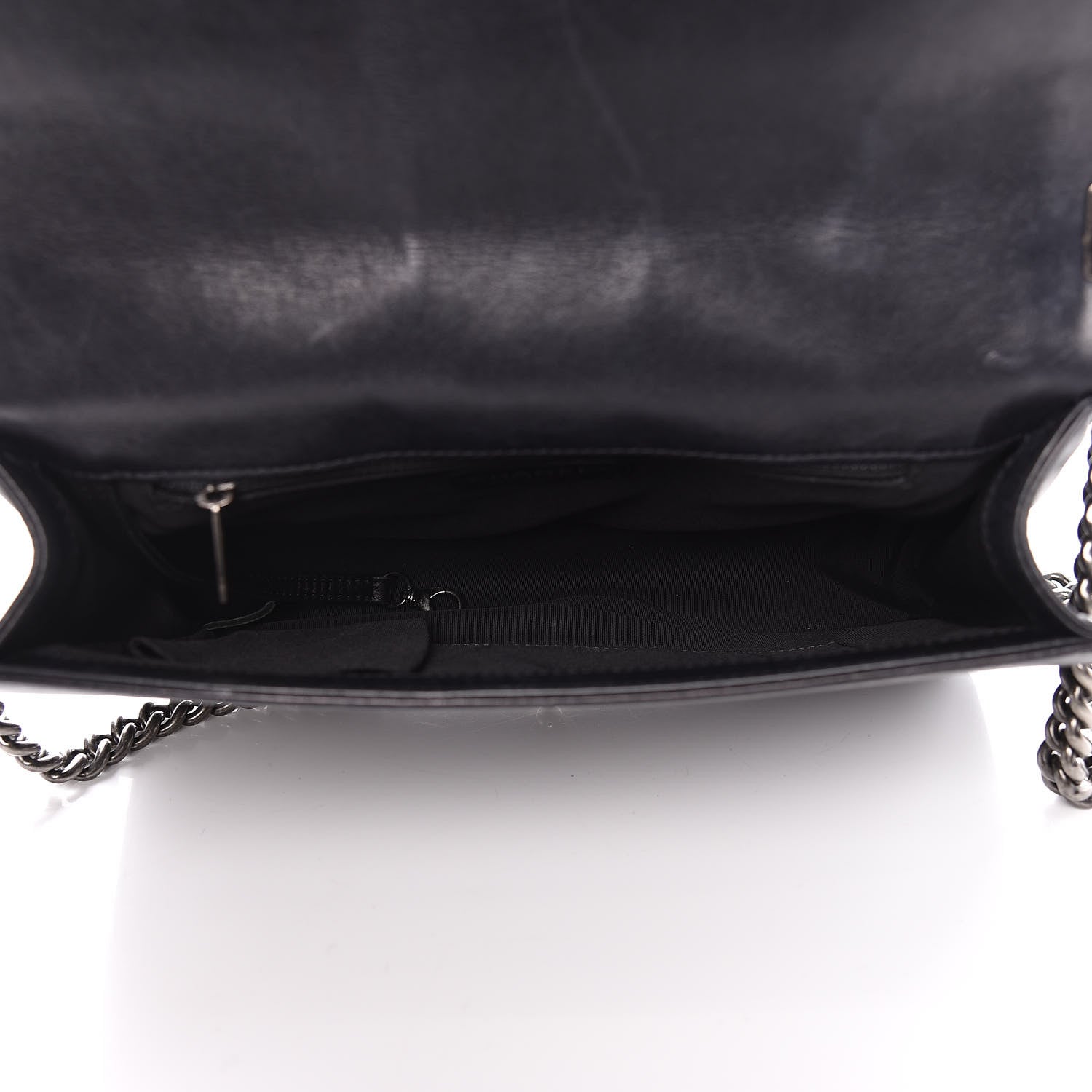Chanel Calfskin Embossed Stitch Large Boy Flap Black 5 of 19