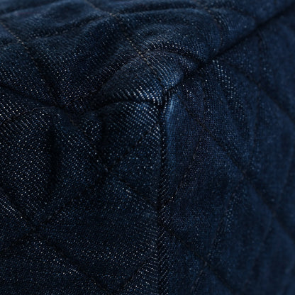 Chanel Washed Denim Quilted Small Urban Spirit Drawstring Bag Dark Blue 11 of 12