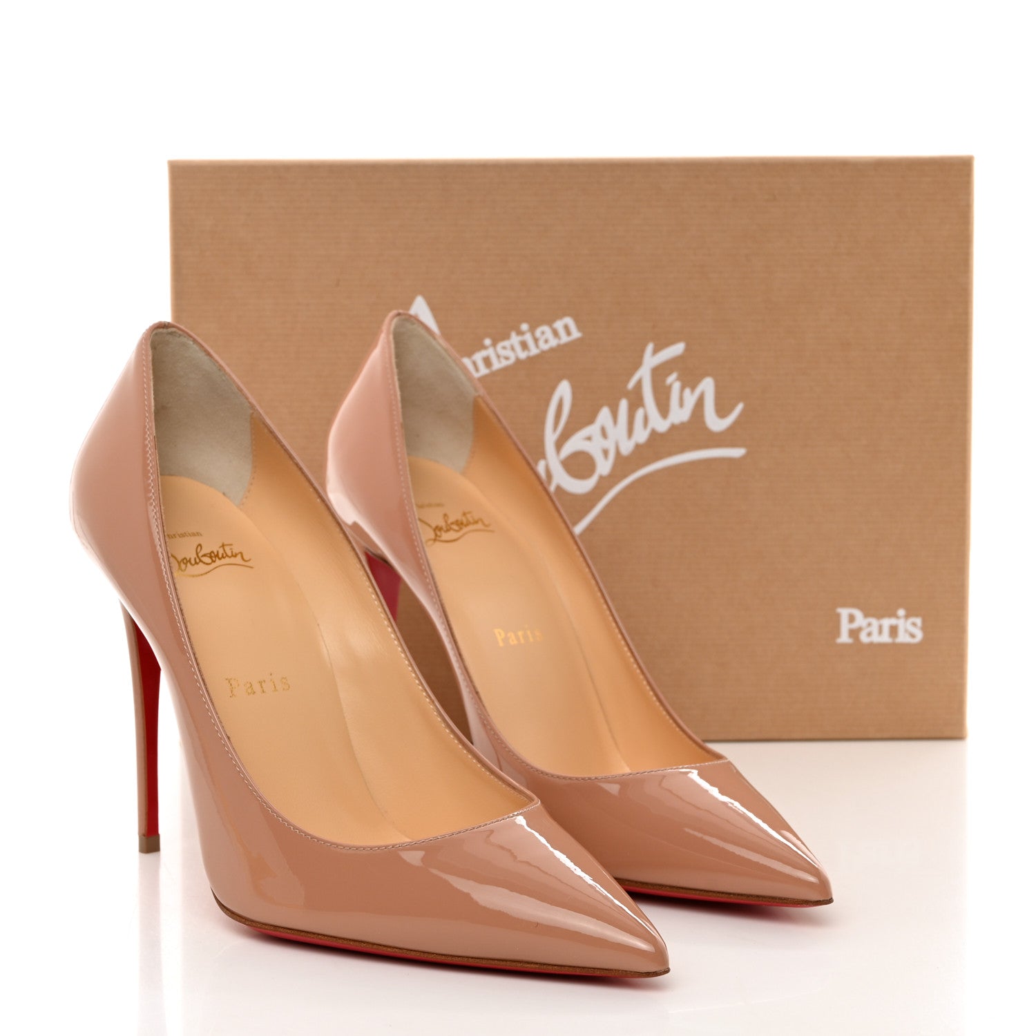 Christian Louboutin Patent So Kate 120 Pumps 37 Nude 8 of 8