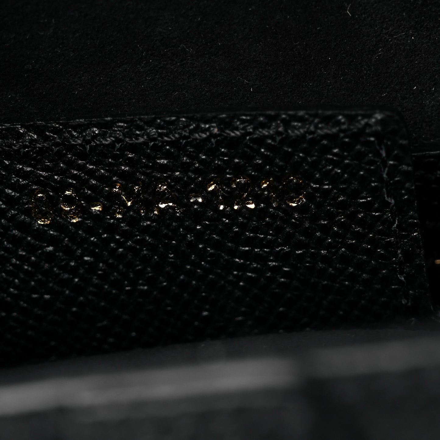 Grained Calfskin Saddle Bag Black