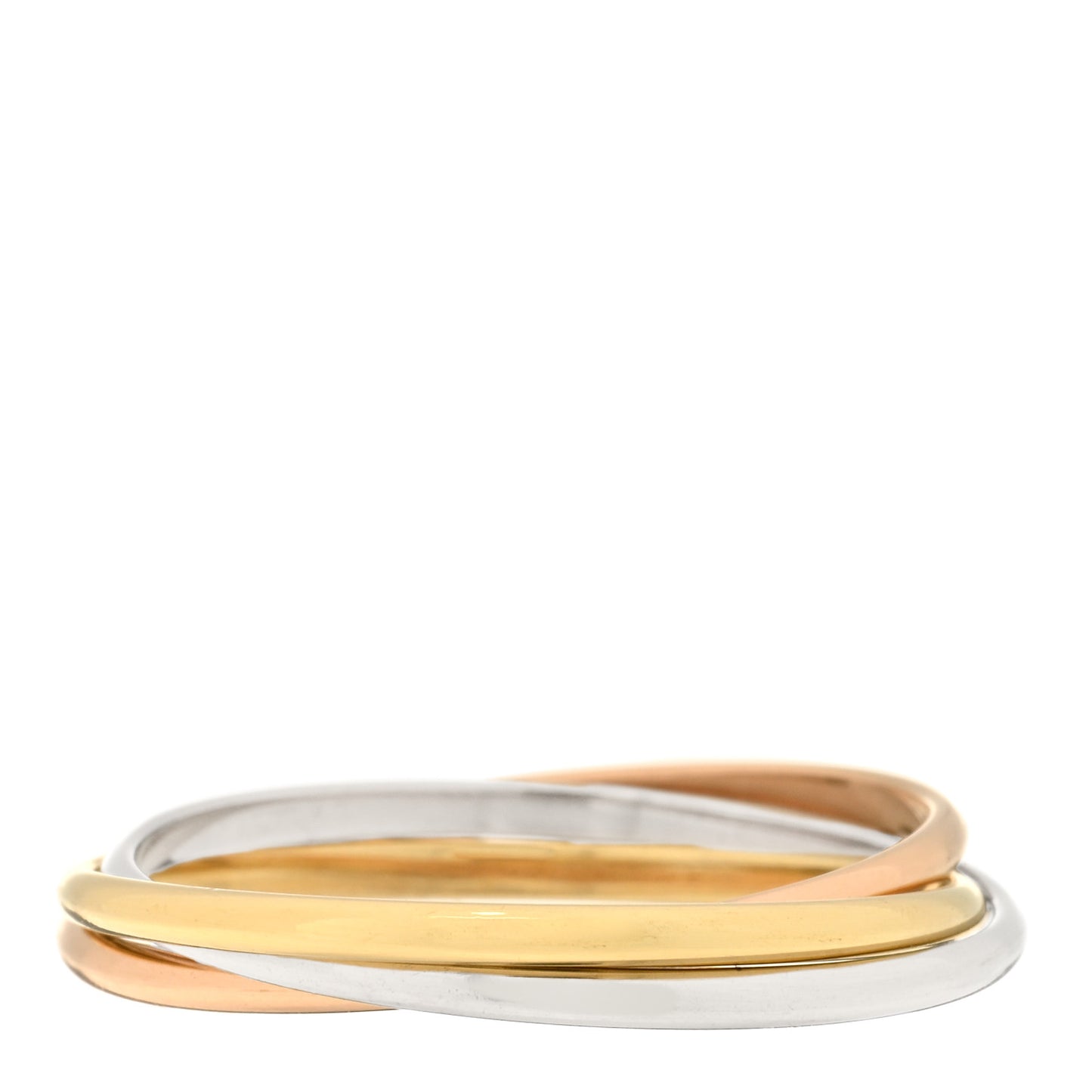 18K Pink Yellow White Gold Extra Small Les Must De Cartier Trinity Ring 62 10