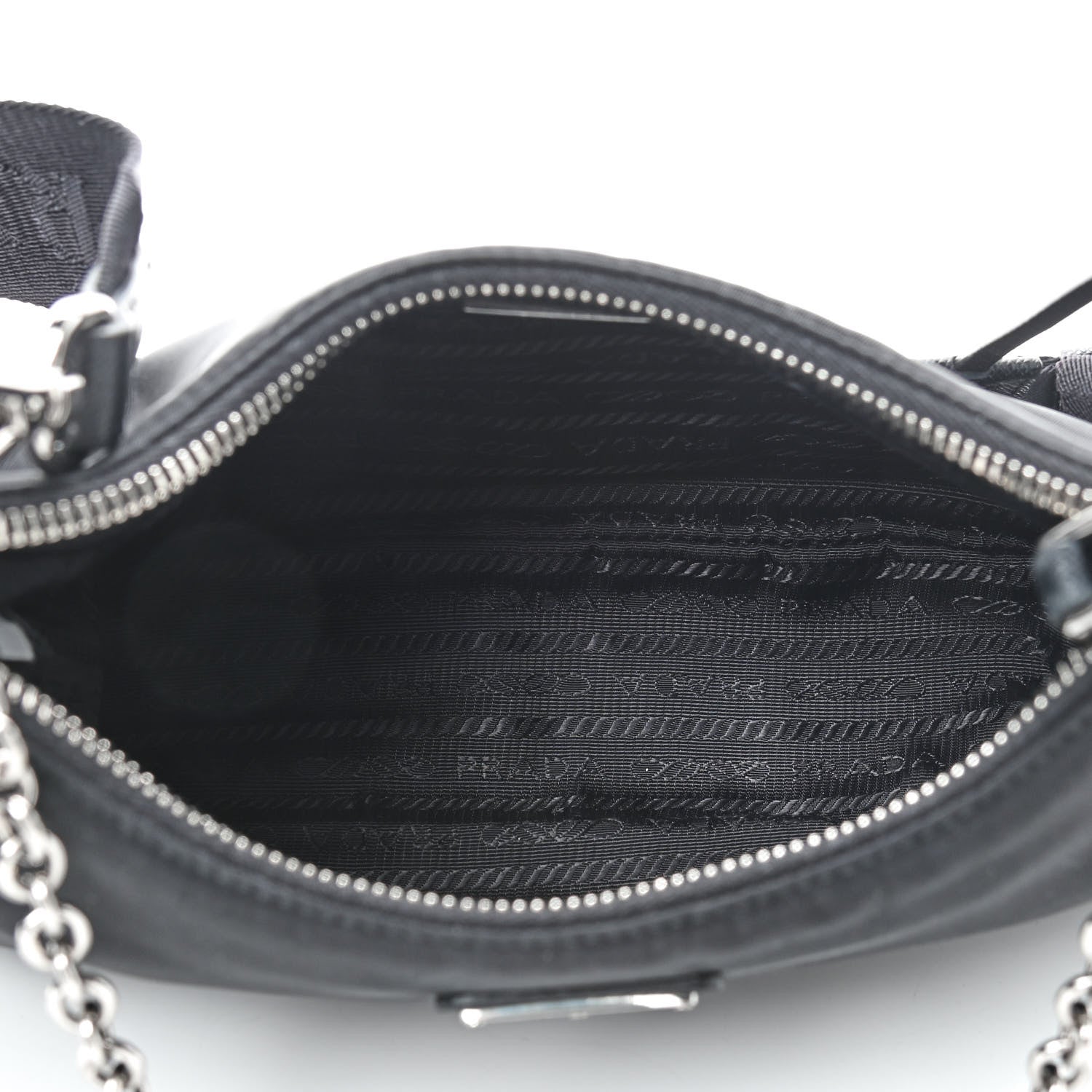 Prada Nylon Re-Edition 2005 Shoulder Bag Black 5 of 10