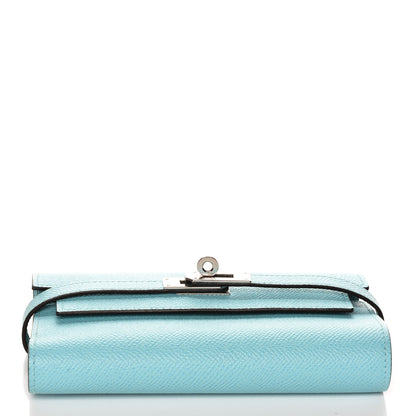 Hermes Epsom Medium Kelly Wallet Bleu Atoll 10 of 19
