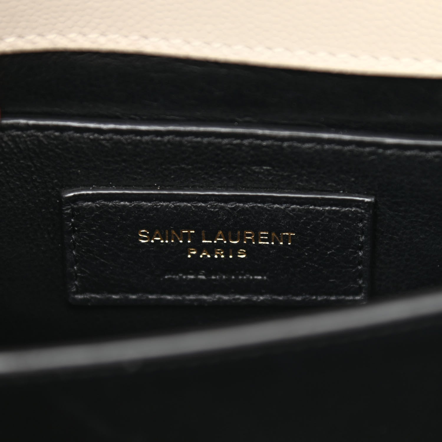 Saint Laurent Grain de Poudre Mini Classic Monogram Cassandra Top Handle Vintage White 6 of 9