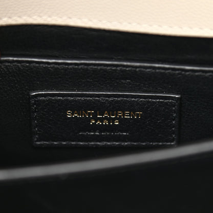 Saint Laurent Grain de Poudre Mini Classic Monogram Cassandra Top Handle Vintage White 6 of 9