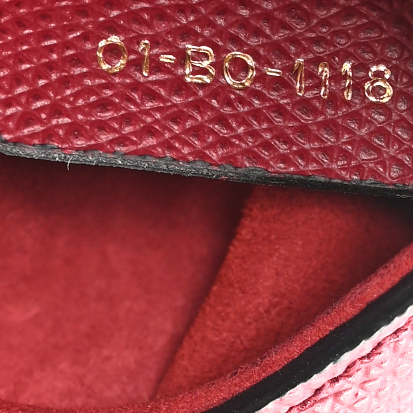 Grained Calfskin Mini Saddle Bag Red