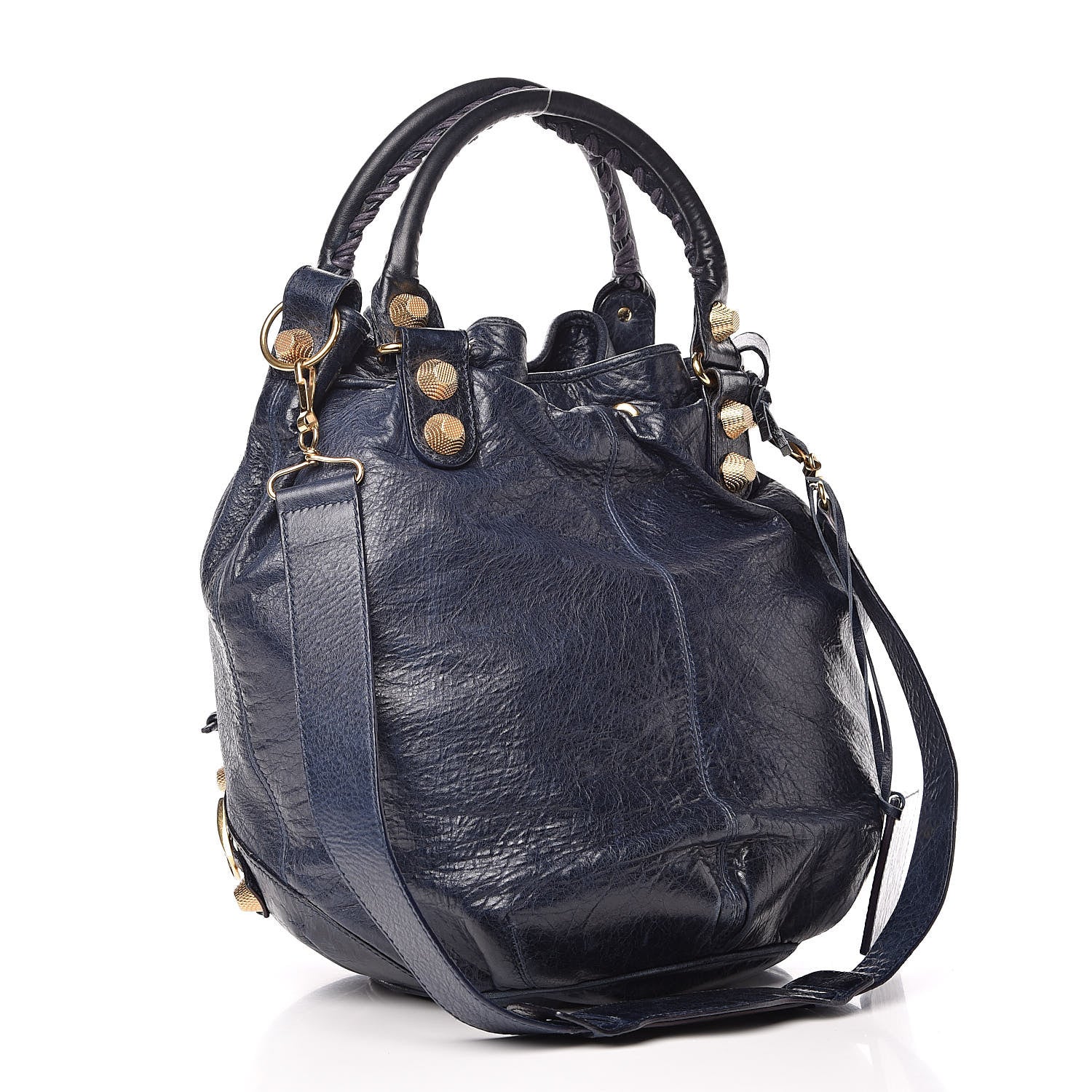 Balenciaga Agneau Giant 21 Gold Hardware Pompon Bleu Roi 3 of 15
