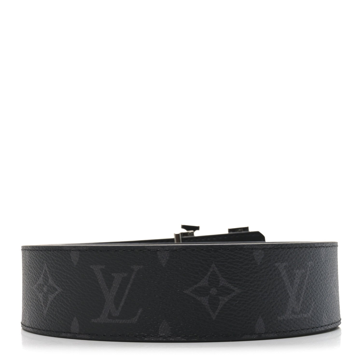 Louis Vuitton Calfskin Monogram Eclipse 40mm Shake LV Initiales Reversible 90 36 Belt 2 of 4