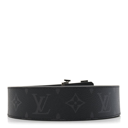 Louis Vuitton Calfskin Monogram Eclipse 40mm Shake LV Initiales Reversible 90 36 Belt 2 of 4