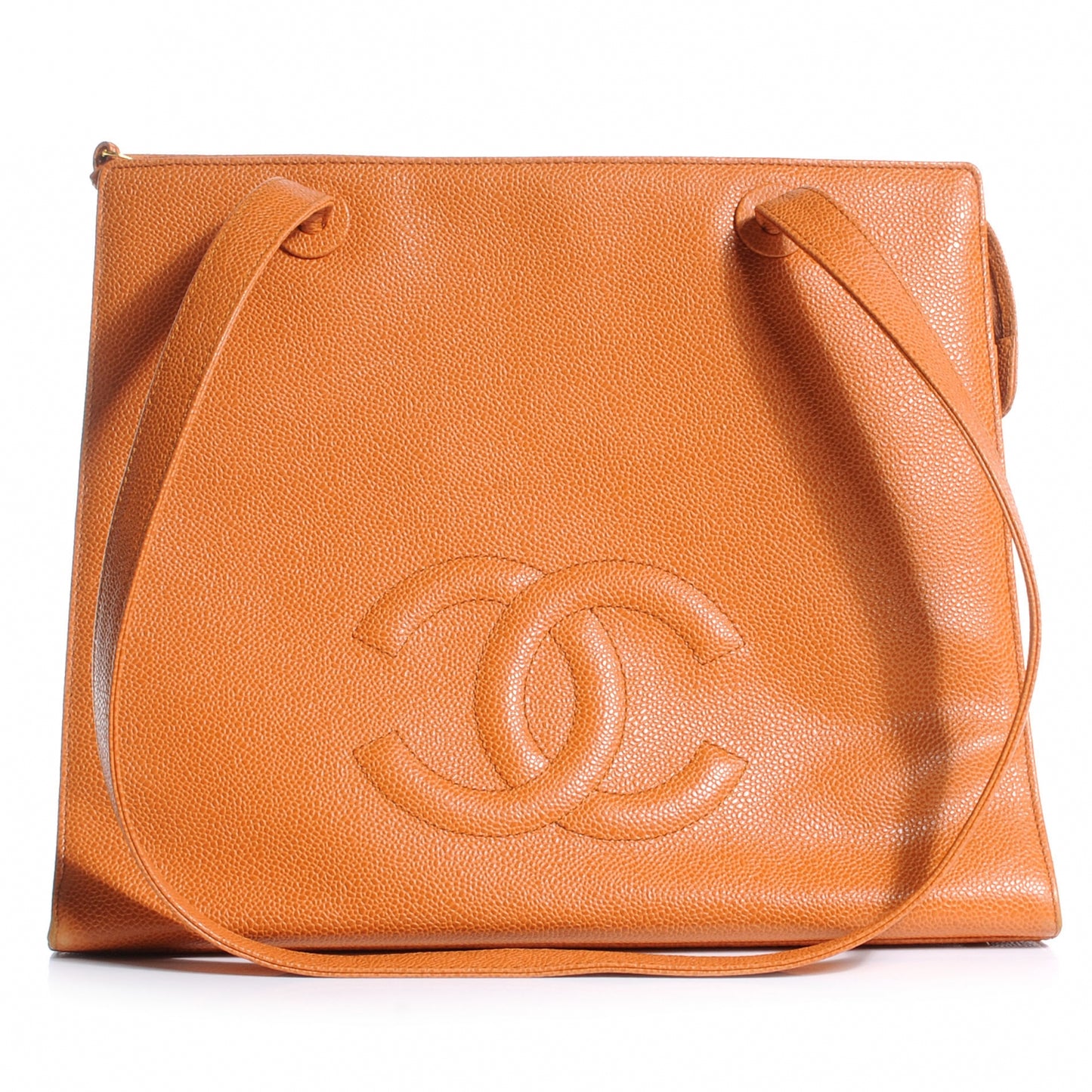 Caviar CC Shoulder Bag Orange