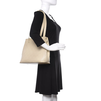 Chanel Caviar Stitched Tote Beige 2 of 20