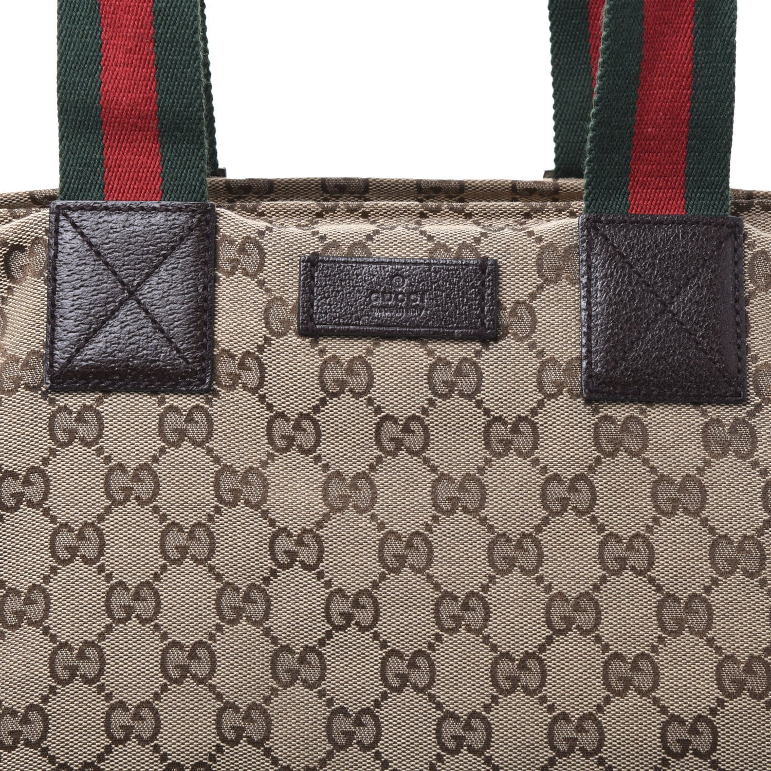 Gucci GG Monogram Large Web Handle Bucket Tote 11 of 11