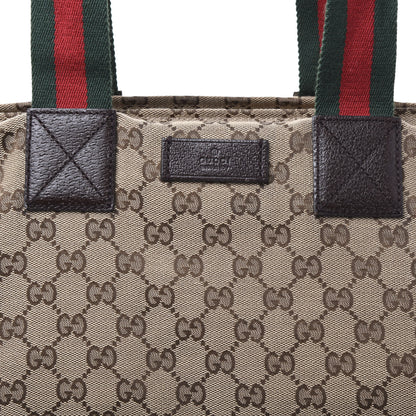 Gucci GG Monogram Large Web Handle Bucket Tote 11 of 11