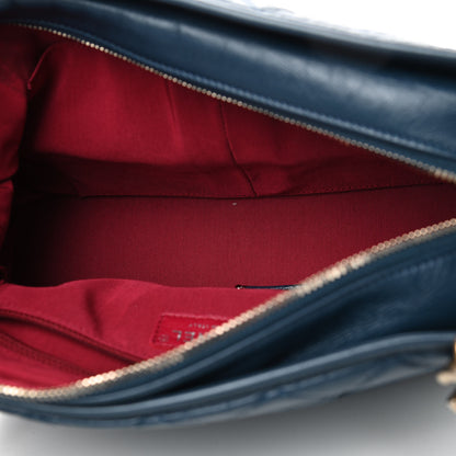 Chanel Aged Calfskin Quilted Medium Gabrielle Hobo Blue 4 of 5