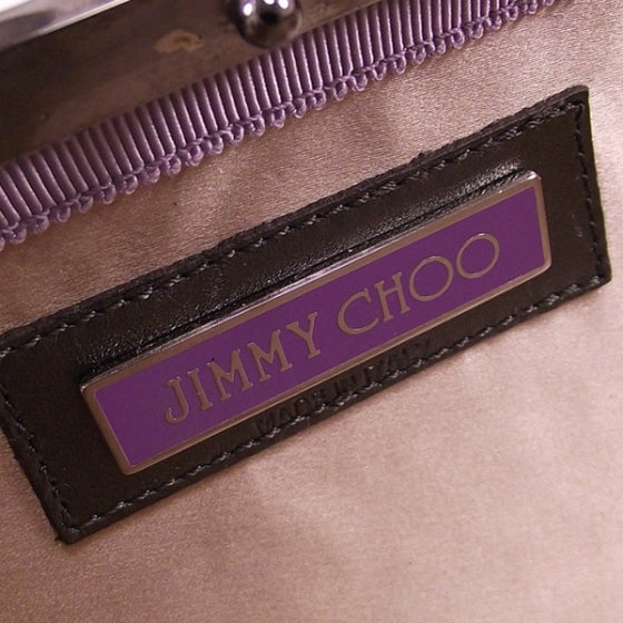 Crocodile Tulita Tube Clutch Black