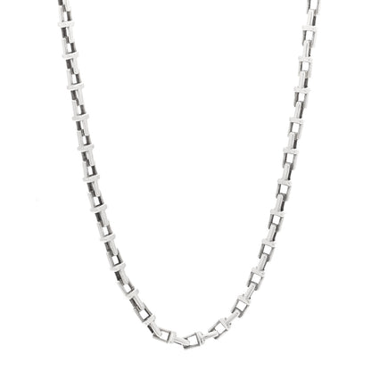 Tiffany Sterling Silver T Link Necklace 1 of 5