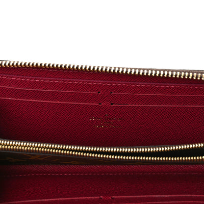 Louis Vuitton Monogram Clemence Wallet Fuchsia 9 of 10