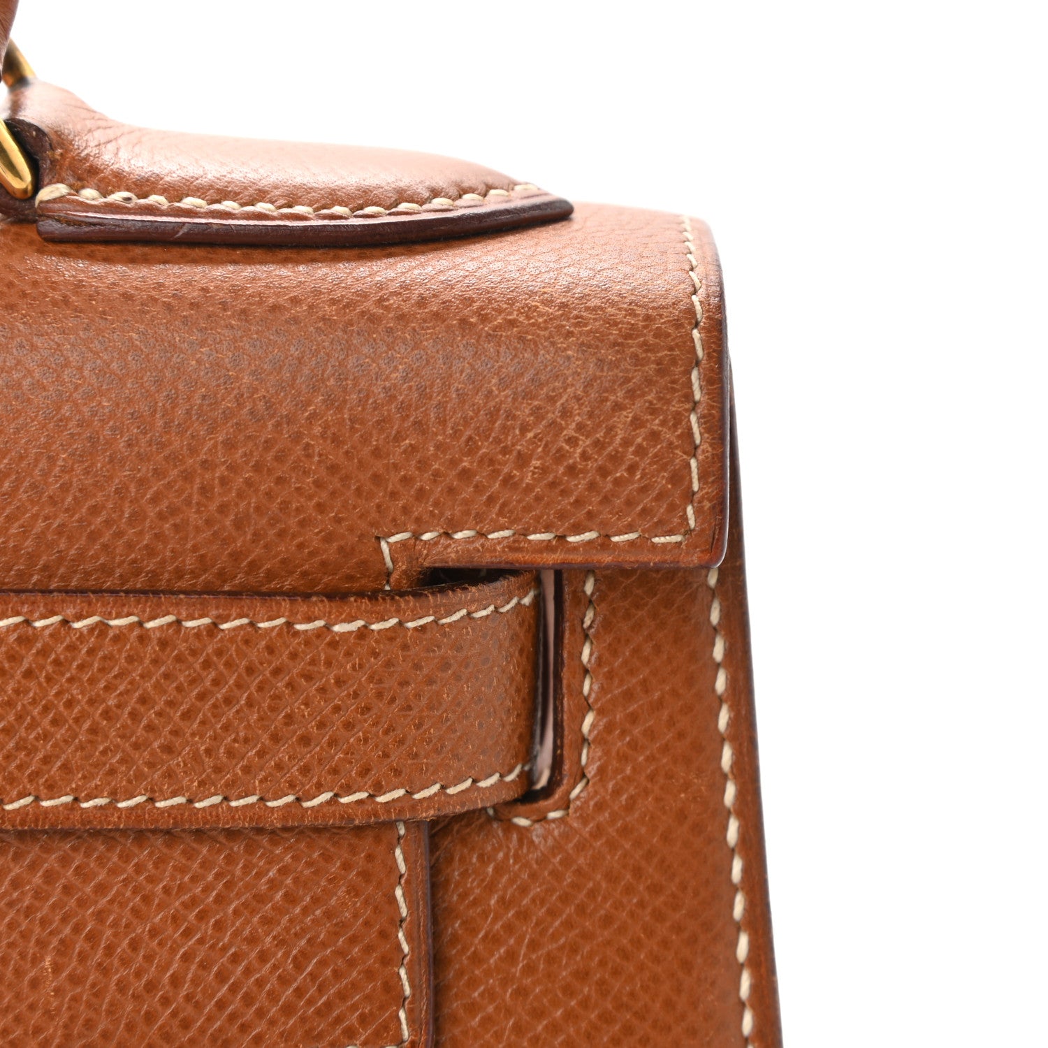 Hermes Courchevel Kelly Sellier 28 Gold 16 of 18