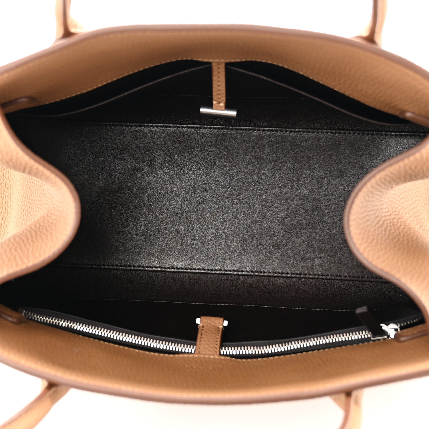 The Row Matte Grained Calfskin Margaux Shoulder 12 Sandpit 5 of 11