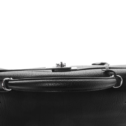 Hermes Fjord Horseshoe Kelly Retourne 40 Black Rouge H 32 of 34