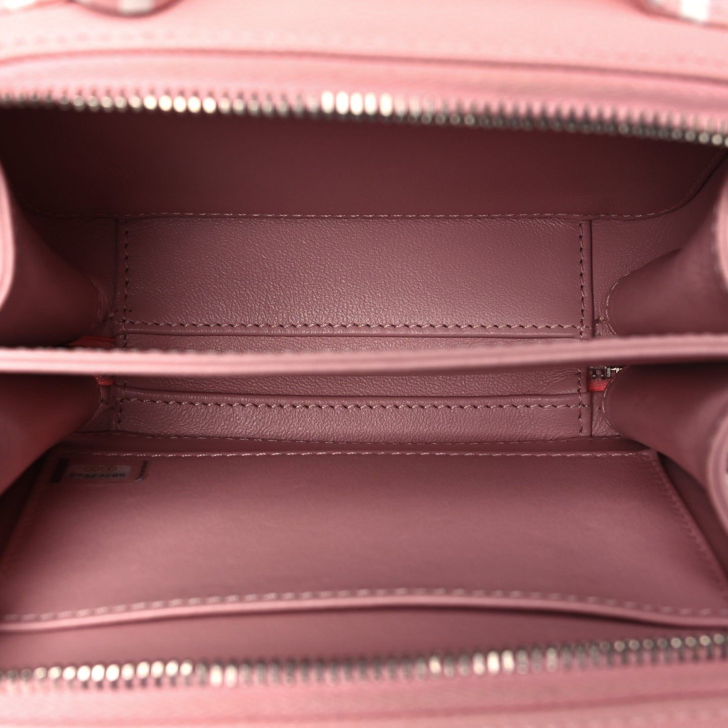 Caviar Quilted Striped Small CC Filigree Vanity Case Pink White
